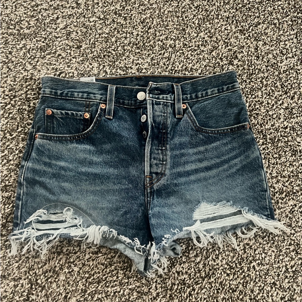 Levi Distressed Women Shorts